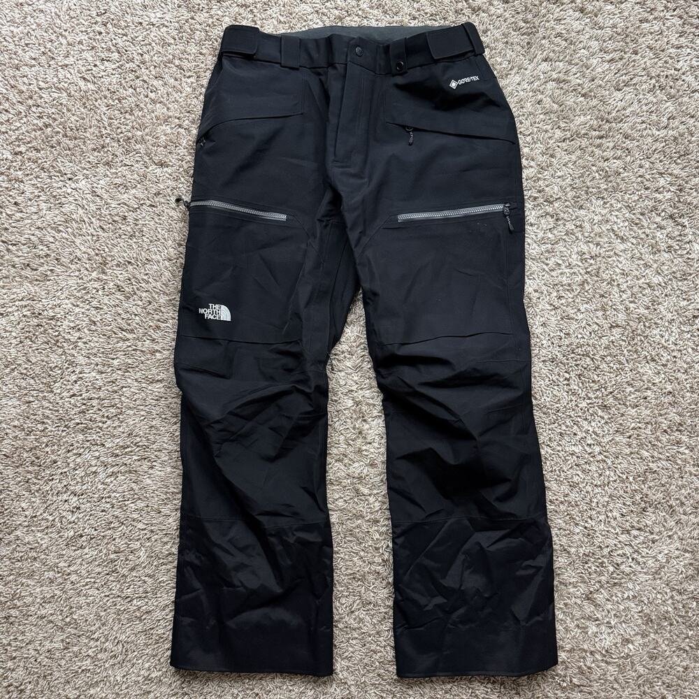 North Face Powderflo Gore-Tex Ski Snowboard Pants Black Men’s Size L Waterproof